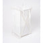 Laundry Hamper with Cotton Liner - Two Sizes - Steel + Cotton