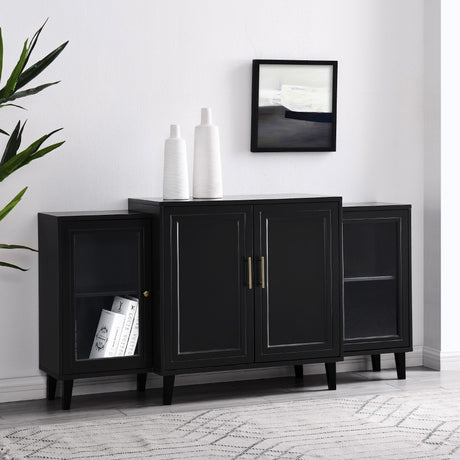 Laurel Modern Buffet Sideboard & TV Stand-Dining / Kitchen-Parc Decor