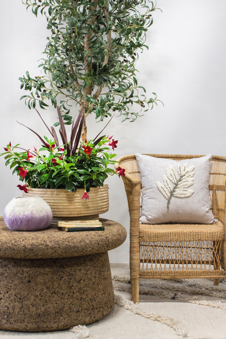 Lavender Wool Ukhamba Bowl-Baskets & Vessels-Parc Decor