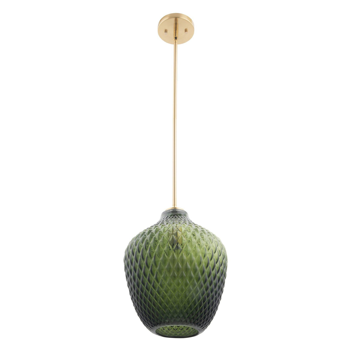 Lavine 1-light Olive Handblown Glass Mini Island Pendant Light-吊灯-Parc Decor