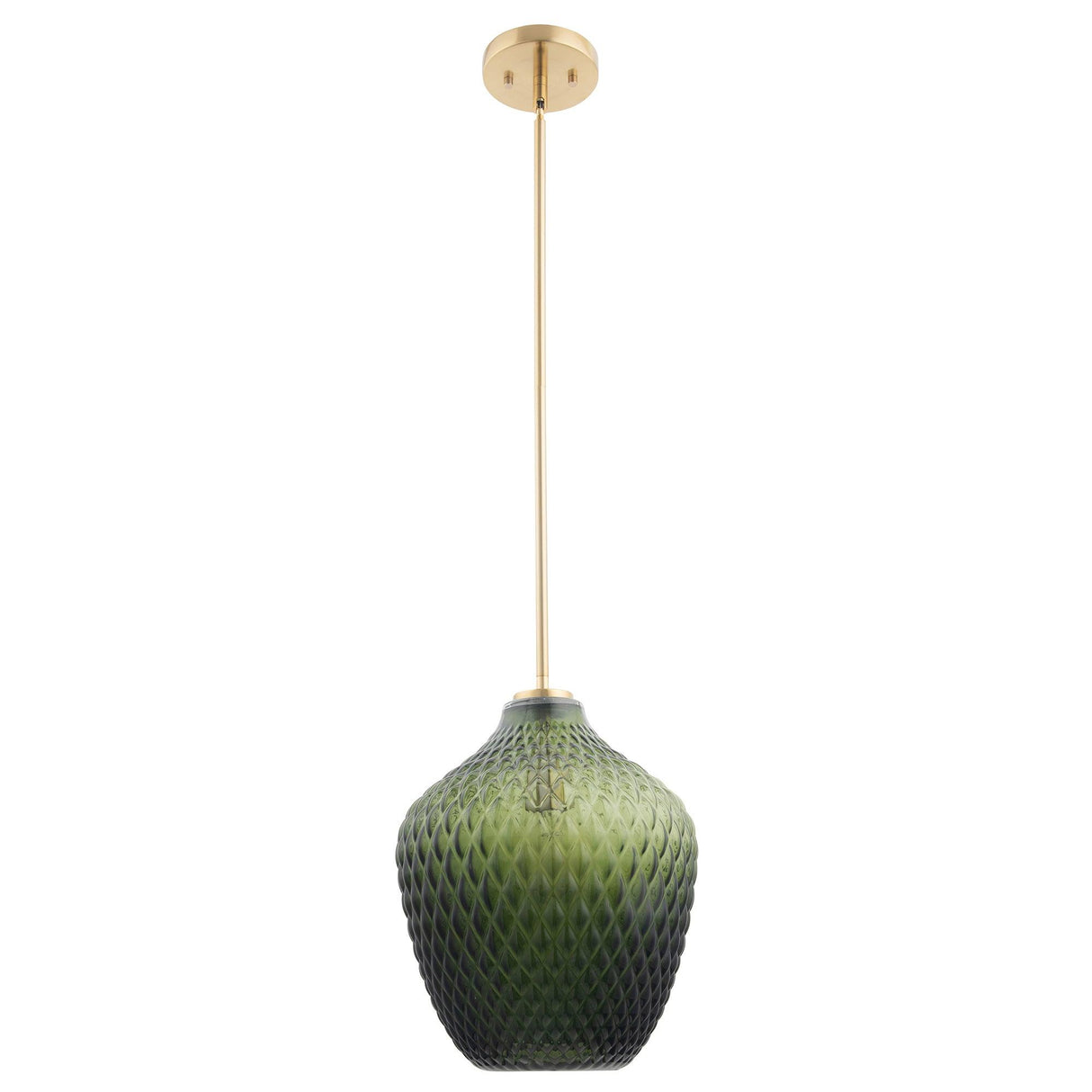 Lavine 1-light Olive Handblown Glass Mini Island Pendant Light-吊灯-Parc Decor