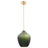 Lavine 1-light Olive Handblown Glass Mini Island Pendant Light-吊灯-Parc Decor