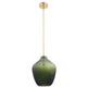 Lavine 1-light Olive Handblown Glass Mini Island Pendant Light-吊灯-Parc Decor