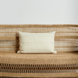 Layered Hand-Felted Merino Wool Throw Pillow