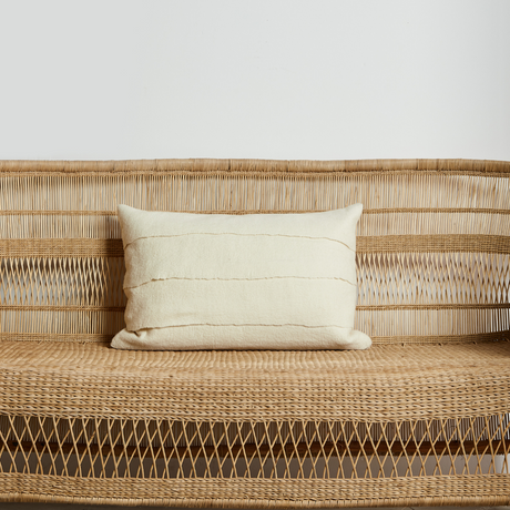 Layered Hand-Felted Merino Wool Throw Pillow