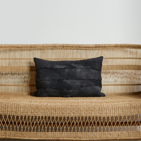 Layered Hand-Felted Merino Wool Throw Pillow-Pillows-Parc Decor