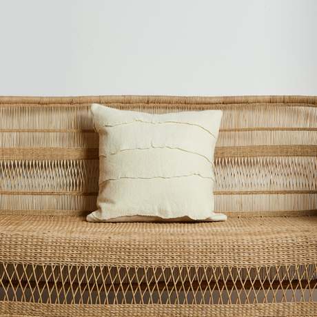 Layered Hand-Felted Merino Wool Throw Pillow-Pillows-Parc Decor