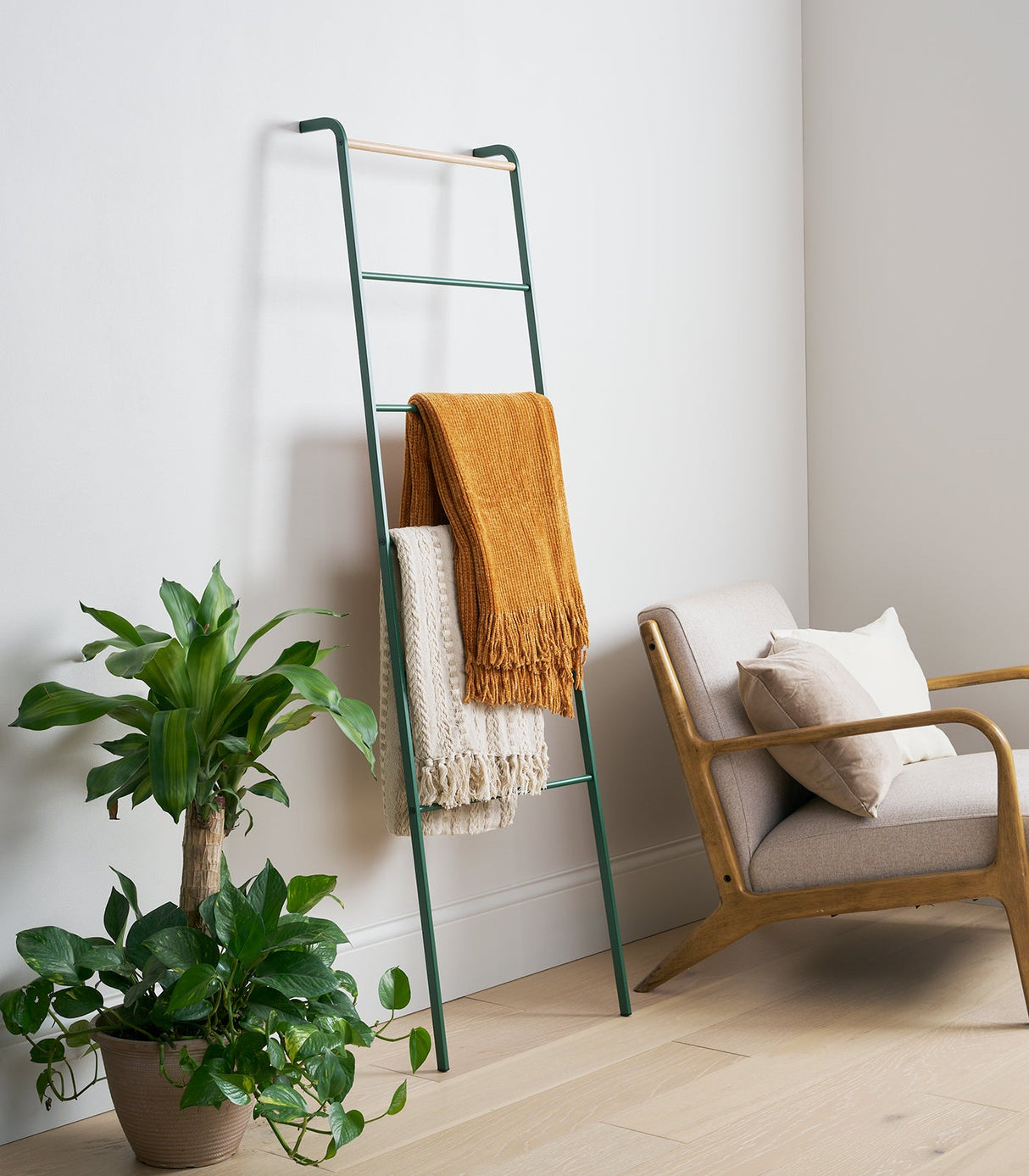 Leaning Storage Ladder (63" H) - Steel