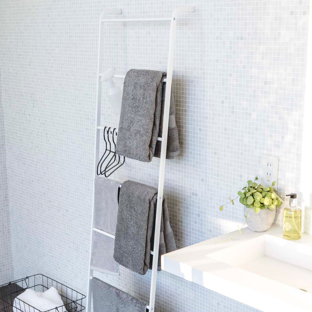 Leaning Storage Ladder (63" H) - Steel