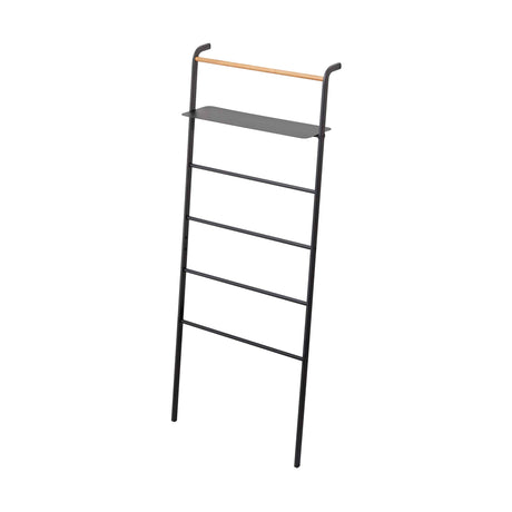Leaning Storage Ladder With Shelf (63" H) - Steel