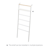 Leaning Storage Ladder With Shelf (63" H) - Steel