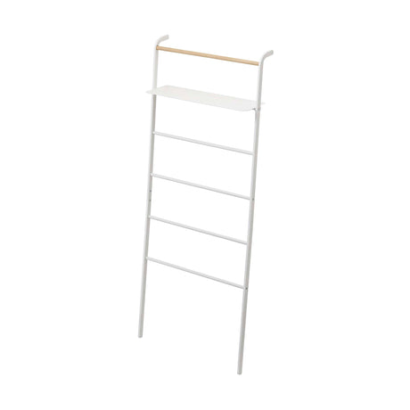 Leaning Storage Ladder With Shelf (63" H) - Steel