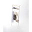 Leaning Storage Ladder With Shelf (63" H) - Steel