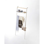 Leaning Storage Ladder With Shelf (63" H) - Steel