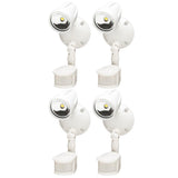 LED Outdoor Security Light 180 Degree Motion Sensor Activated, White Finish 11"H