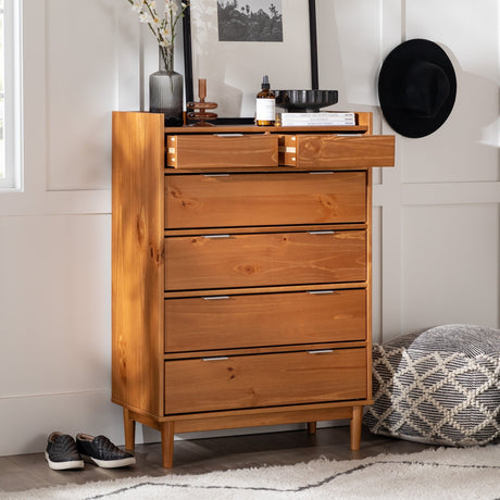 Lee Mid-Century Modern Wood Dresser-Bedroom-Parc Decor