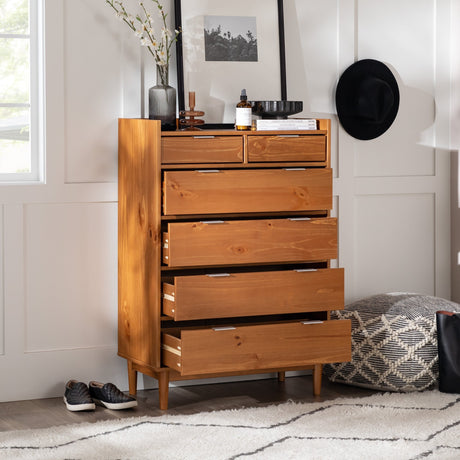 Lee Mid-Century Modern Wood Dresser-Bedroom-Parc Decor