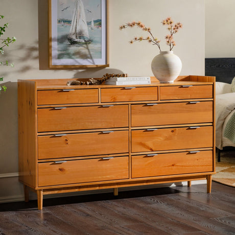 Lee Mid-Century Modern Wood Dresser-Bedroom-Parc Decor