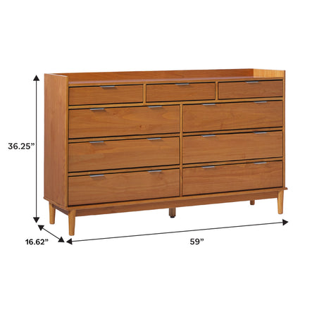 Lee Mid-Century Modern Wood Dresser-Bedroom-Parc Decor