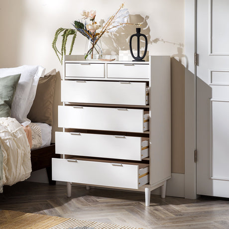 Lee Mid-Century Modern Wood Dresser-Bedroom-Parc Decor