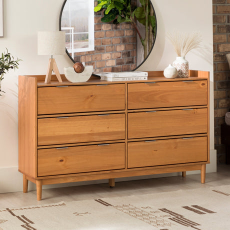 Lee Mid-Century Modern Wood Dresser-Bedroom-Parc Decor