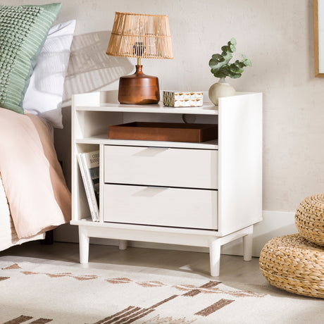 Lee Mid-Century Modern Wood Nightstand