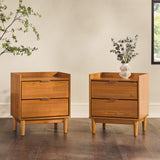 Lee Mid-Century Modern Wood Nightstand-Bedroom-Parc Decor