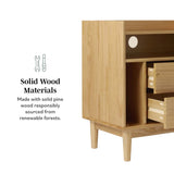 Lee Mid-Century Modern Wood Nightstand-Bedroom-Parc Decor