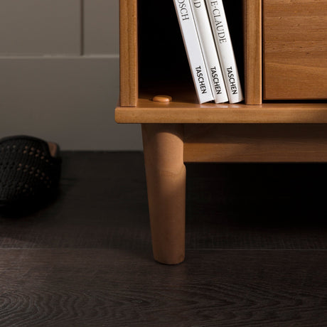 Lee Mid-Century Modern Wood Nightstand-Bedroom-Parc Decor