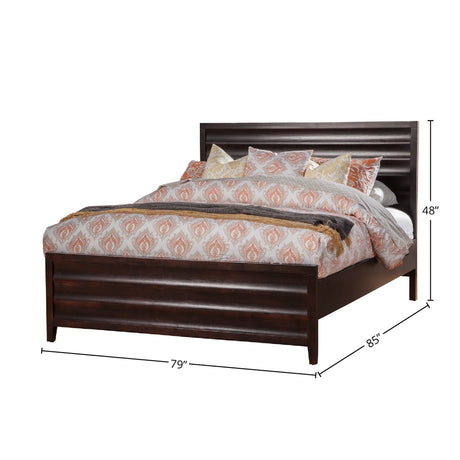 Legacy Bed, Black Cherry-Beds-Parc Decor