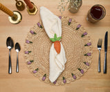 Lemon Napkin Ring – 3.5” Handwoven Iraca Palm – Artisan Summer Table Decor from Colombia-Napkins-Parc Decor