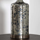 Lentner Ribbed White Ceramic Table Lamp-Lighting-Parc Decor