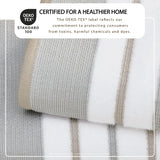 Decorative Cotton Stripe Bath Towel Set - Noelle Collection