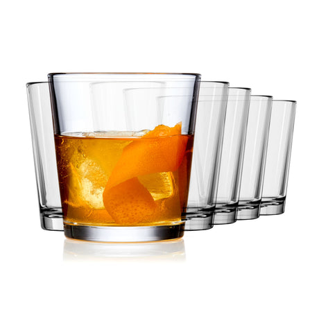 Libbey Bar Essentials Double Old Fashioned Glasses, 12 ounce, Set of 6-Cocktails and Spirits-Parc Decor
