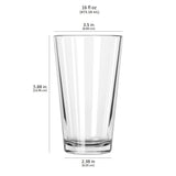 Libbey Bar Essentials Tumbler Glasses, 16 ounce, Set of 6