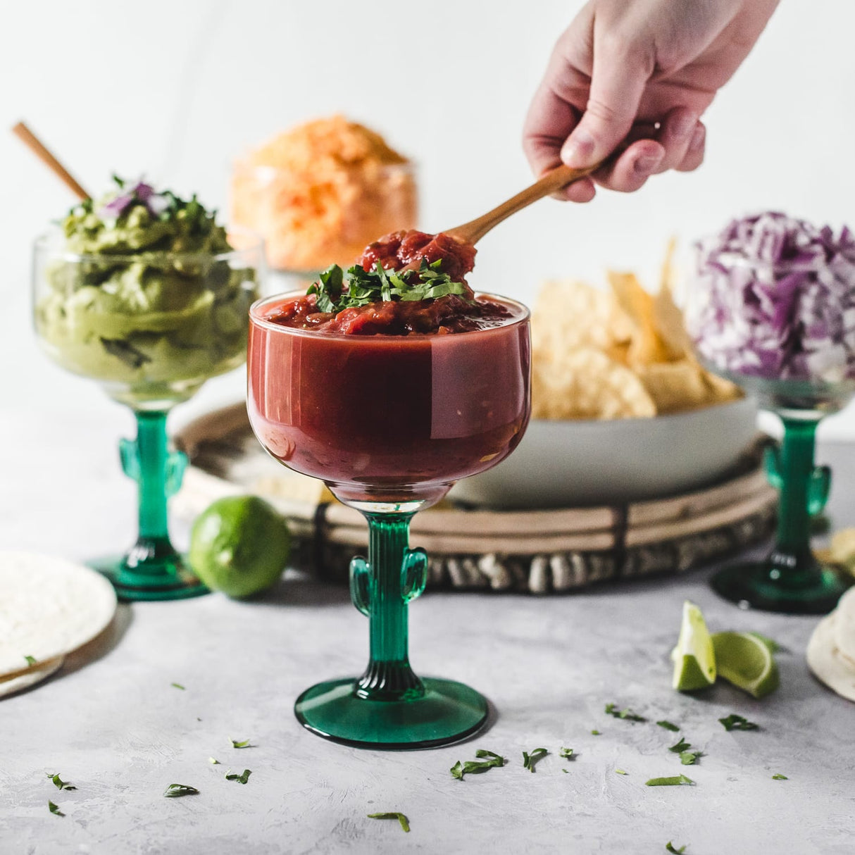 Libbey Cactus Margarita Glasses, 16 ounce, Set of 4-Cocktails and Spirits-Parc Decor