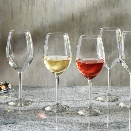 Libbey Entertaining Essentials All Purpose Wine Glasses, 17 ounce, Set of 6-Stemware-Parc Decor