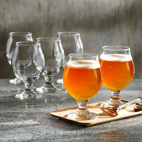 Libbey Entertaining Essentials Belgian Beer Glasses, 13 ounce, Set of 6