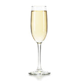 Libbey Entertaining Essentials Flute Glasses, 8 ounce, Set of 6-Stemware-Parc Decor