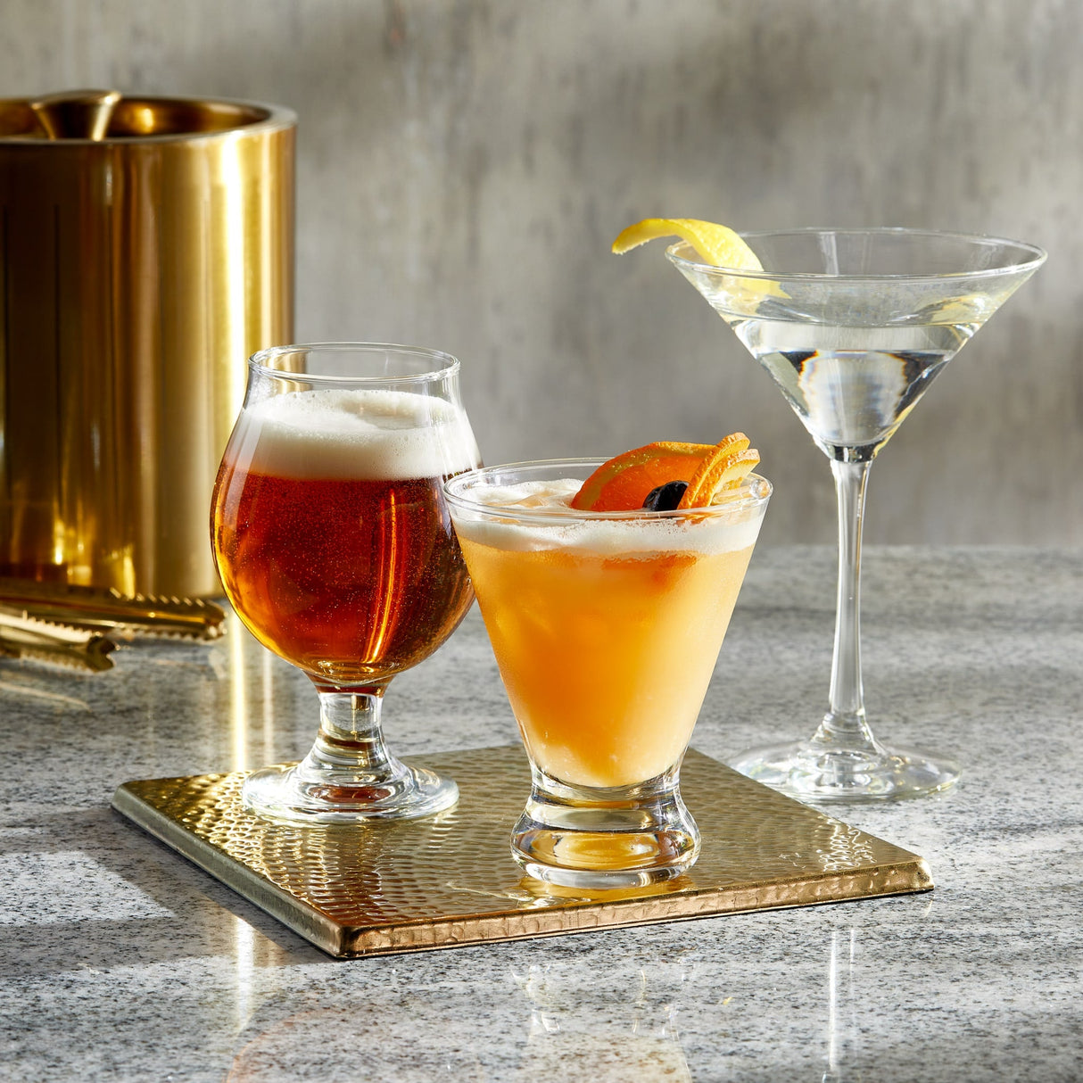 Libbey Entertaining Essentials Multi Purpose Cocktail Glasses, 10 ounce, Set of 6-Cocktails and Spirits-Parc Decor