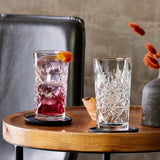 Libbey Hobstar Cooler Glasses, 16 ounce, Set of 4-Beverageware-Parc Decor