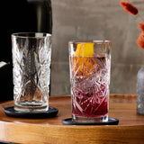 Libbey Hobstar Cooler Glasses, 16 ounce, Set of 4-Beverageware-Parc Decor