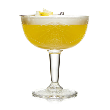 Libbey Hobstar Coupe Cocktail Beverage Drinking Glasses, 8.5 ounce, Set of 4