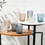 Libbey Hobstar Double Old Fashioned Glasses, 12 ounce, Clear, Set of 4-Cocktails and Spirits-Parc Decor