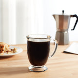Libbey Kona Glass Coffee Mugs, 16 ounce, Set of 6