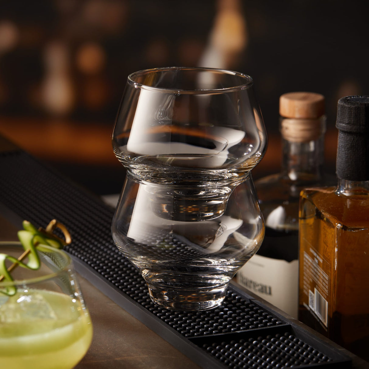 Libbey Mezcal All Purpose Stemless Stackable Spirits Glasses, 12.6 ounce, Set of 4-Cocktails and Spirits-Parc Decor