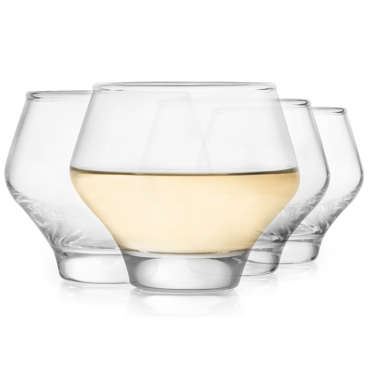 Libbey Mezcal All Purpose Stemless Stackable Spirits Glasses, 12.6 ounce, Set of 4