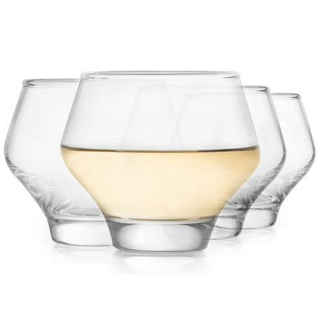 Libbey Mezcal All Purpose Stemless Stackable Spirits Glasses, 12.6 ounce, Set of 4