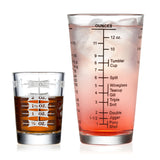 Libbey Mixologist Essentials 2 Piece Measuring Glass Set-Cocktails and Spirits-Parc Decor