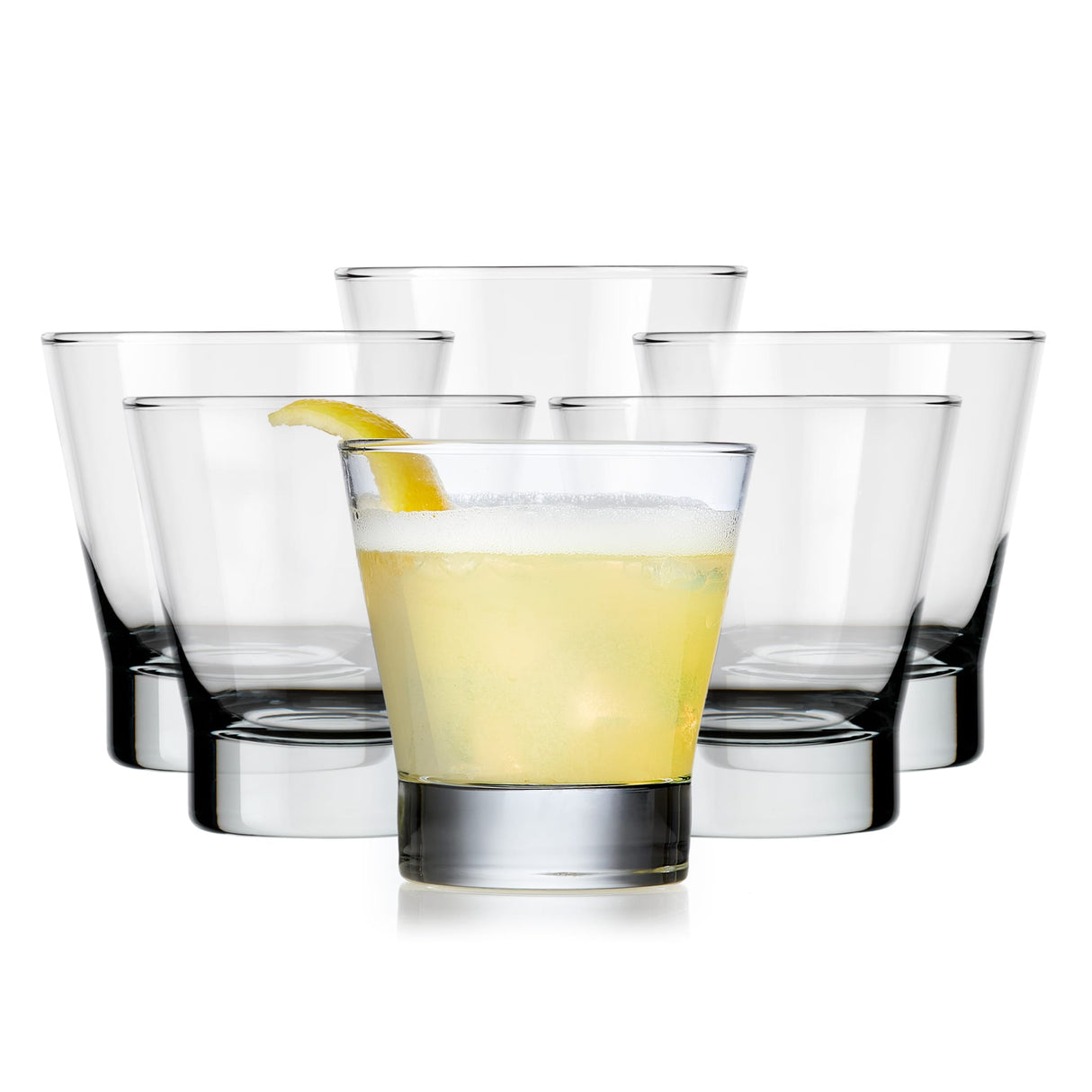 Libbey Modern Bar Essentials Double Old Fashioned Glasses, 10.5 ounce, Set of 6-Cocktails and Spirits-Parc Decor